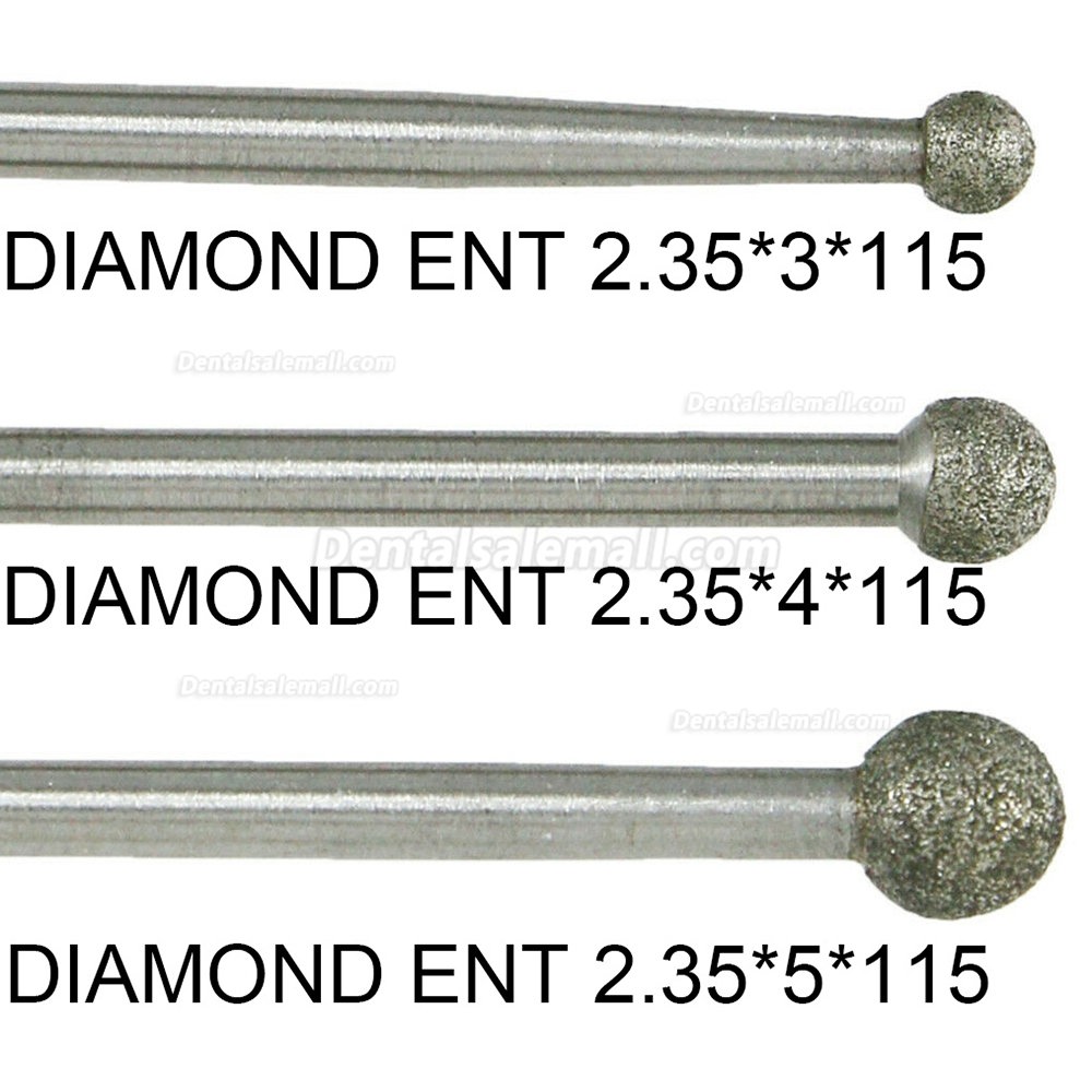 Cheap 2Pcs Dental Diamond ENT Cuting Burs for COXO CX2352S1/2S2 from